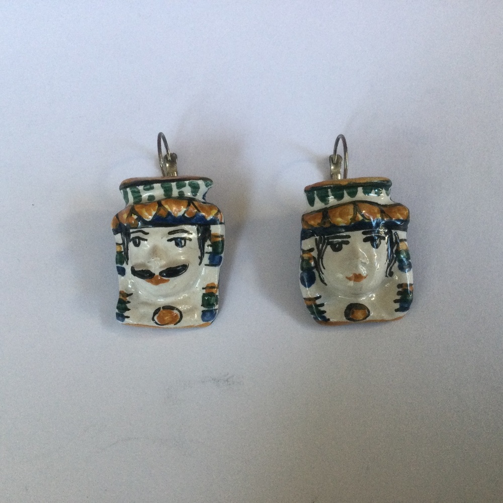 Sicilian Ceramic Earrings